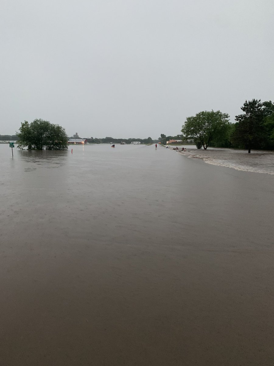 Hwy 63 SB is CLOSED due to flooding in Baldwin, Wisconsin. 
Be careful driving this morning!! 
