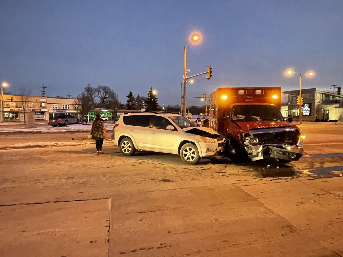 MFD Med unit involved in crash near 43rd and Oklahoma. 3 cars total- no word on injuries. 