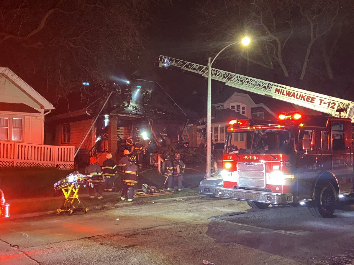 On scene overnight at a house fire near 26th and Melvina.  