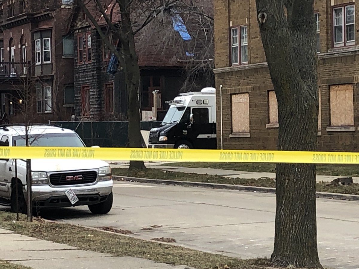 Vantage point from 32nd/Wisconsin. MPD mobile command post on scene. I am hearing that this was an officer involved shooting, no officers hurt