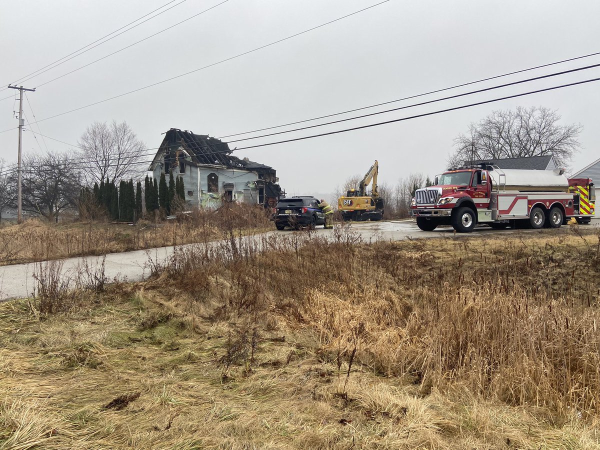 Mequon Fire Dept. says firefighters found a dead body this morning as they continued to put out this fire. 