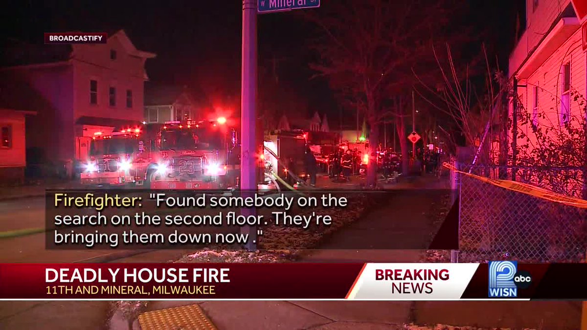Multiple people are displaced after a deadly overnight house fire in Milwaukee.One person was killed in an overnight house fire on Milwaukee's south side. It happened near 11th and Mineral