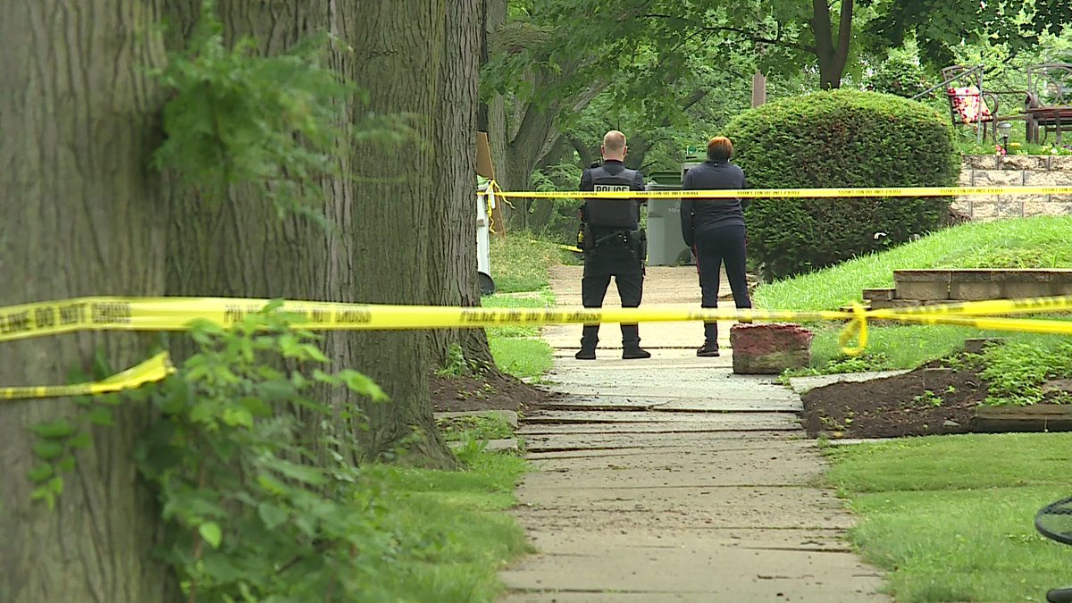 scene of a shooting near 54th and Meinecke that took place at around 10 a.m. today. A 35-year-old died, and a suspect has reportedly turned herself in. 